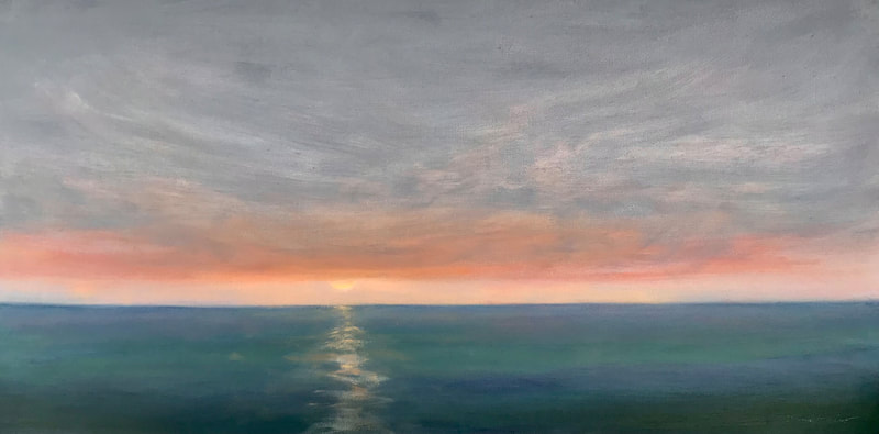 Calm Seas - Sunrise painting.