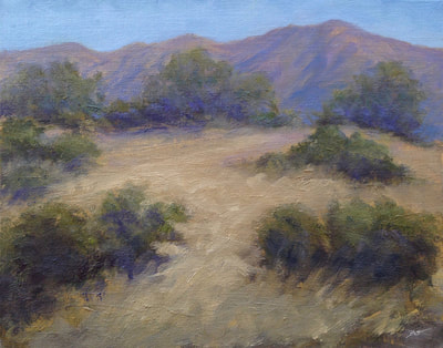Krotona Hill Plein Air in Ojai, CA painting.