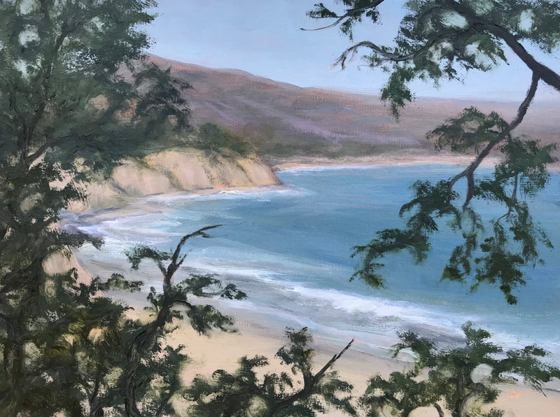 Lookout Park, Summerland CA painting.