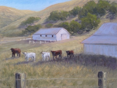 Mainini Ranch, San Luis Obispo, CA painting.