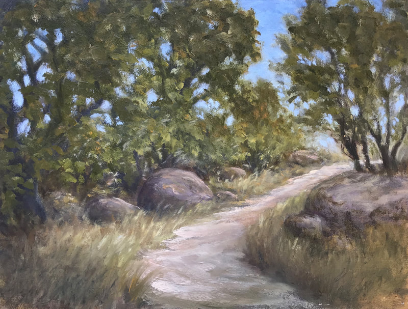 North Fork of Matilija, Ojai CA painting.