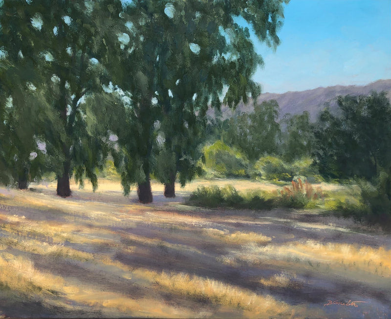 Ojai Meadows Preserve Morning Light III, Ojai, CA Landscape painting.  