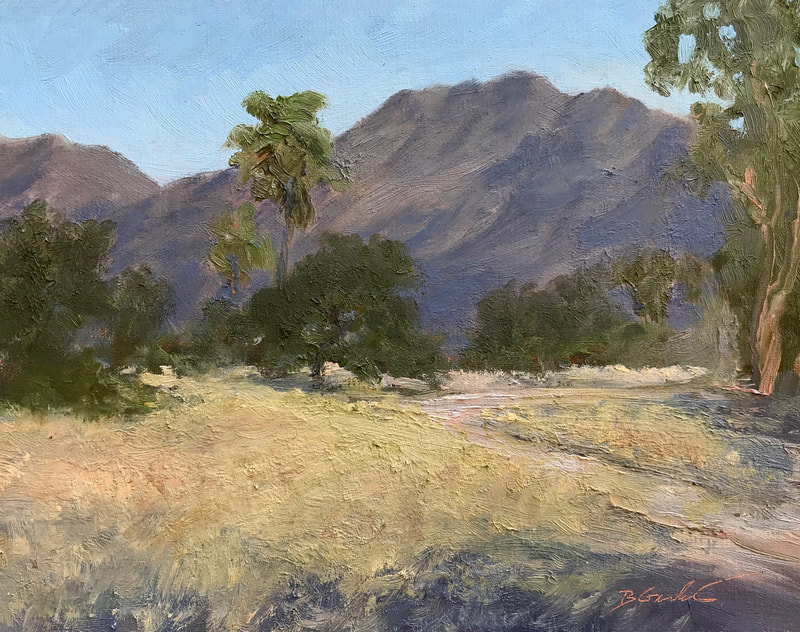 Ojai Meadows Preserve - Westside, Study I, Ojai CA  Landscape painting. 
