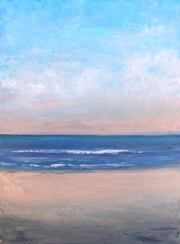 Sand, Sea and Sky II, painting.