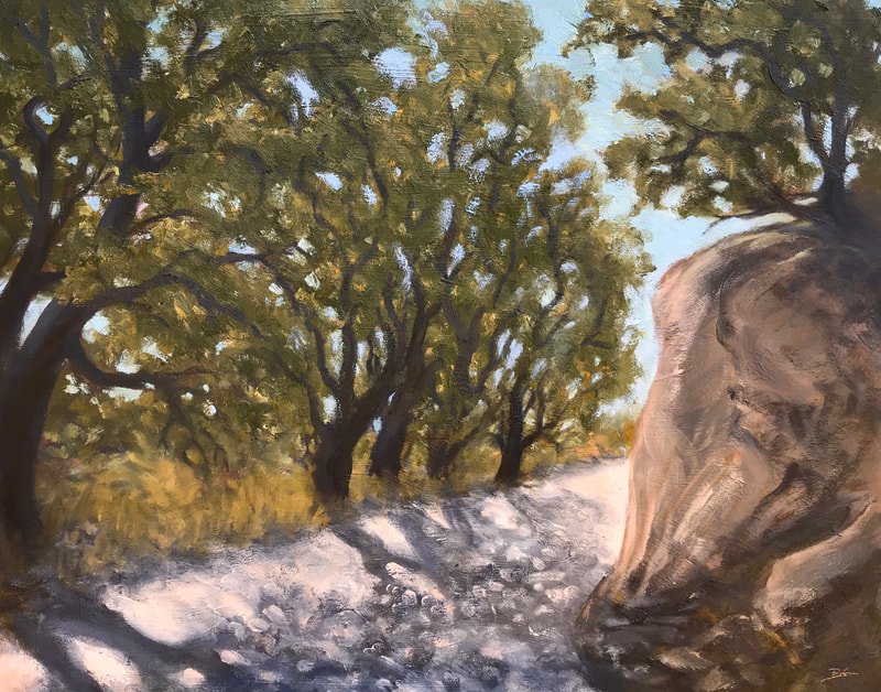 Toro Canyon Road, Santa Barbara CA painting.
